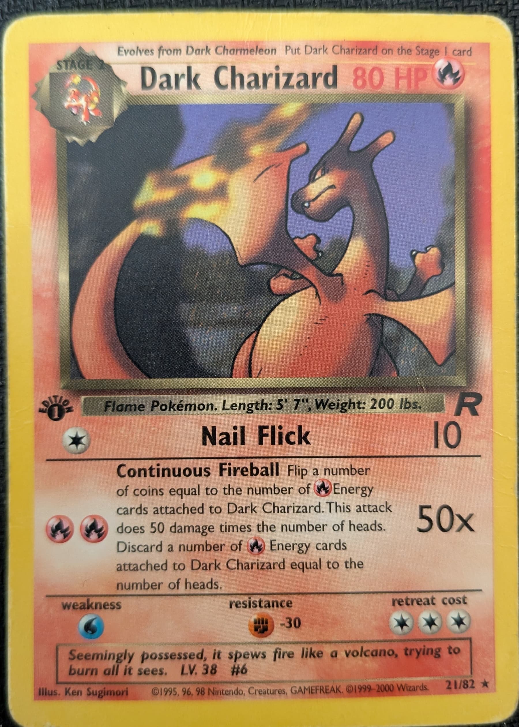 Dark Charizard rectified scan