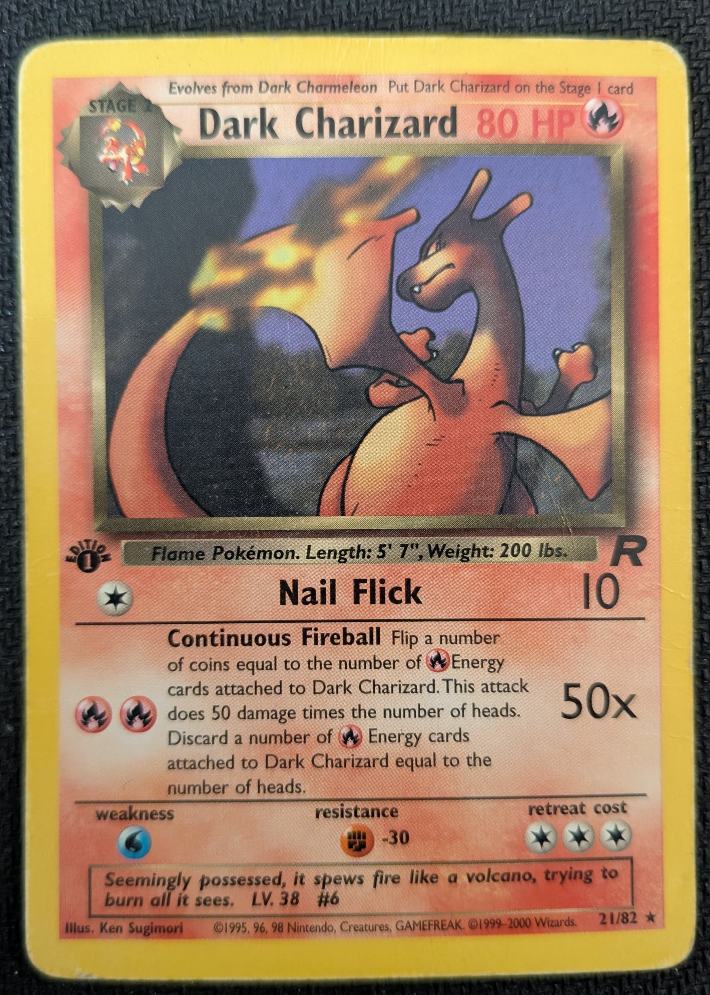 Dark Charizard front photo
